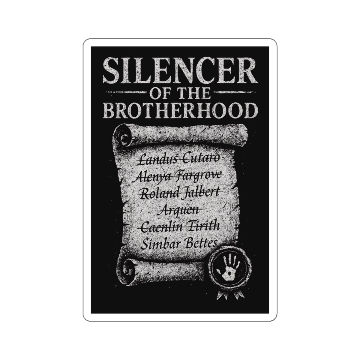 Brotherhood Die-Cut Stickers