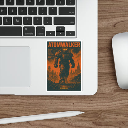 Atom Walker Die-Cut Stickers