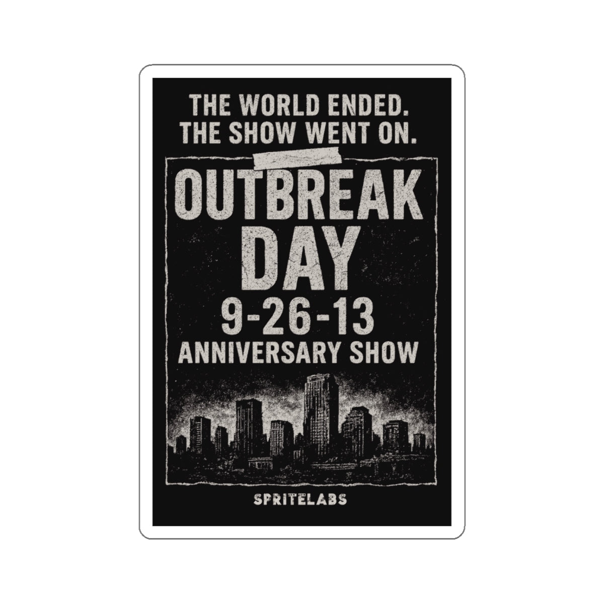 Outbreak Day Die-Cut Stickers
