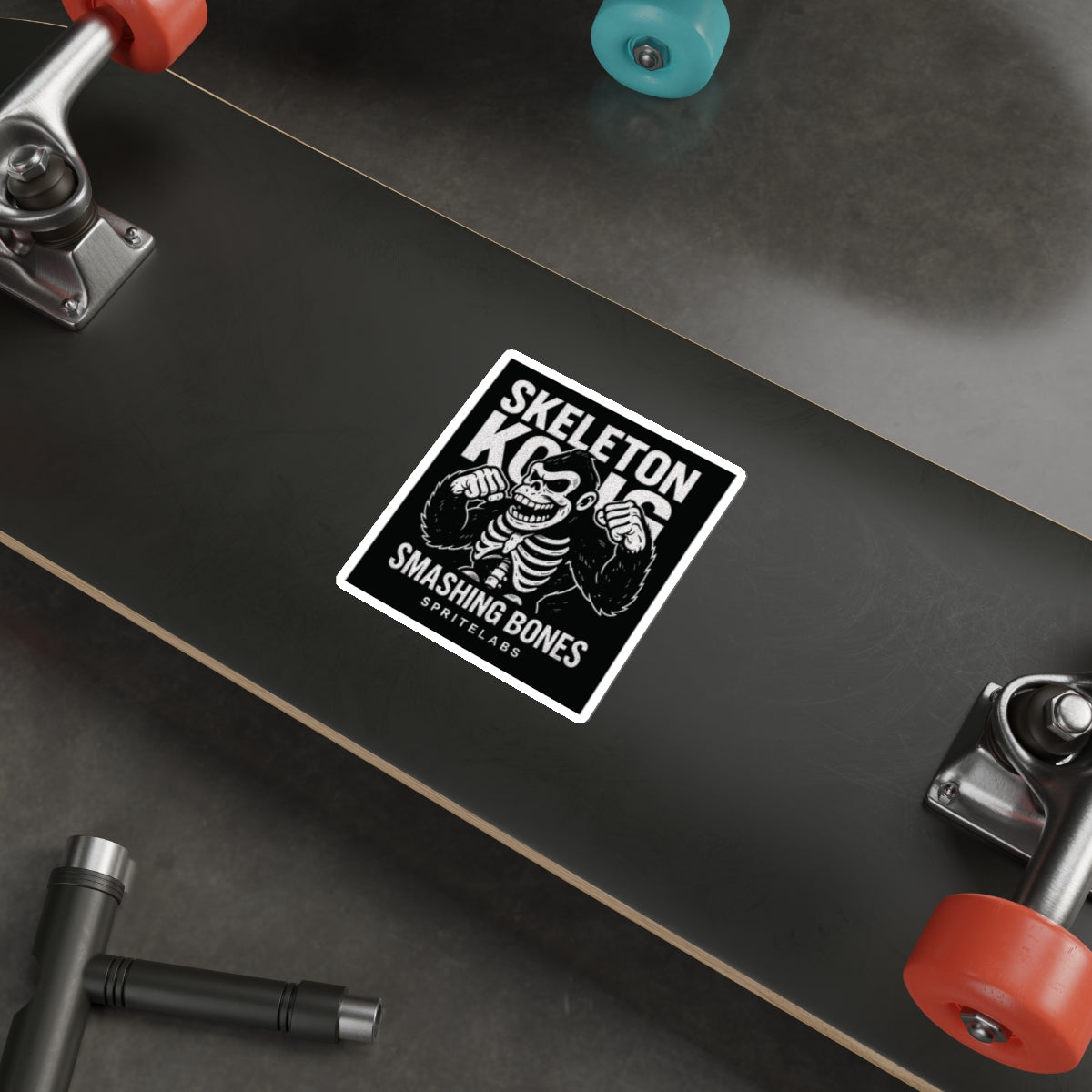 Skeleton Kong Die-Cut Stickers