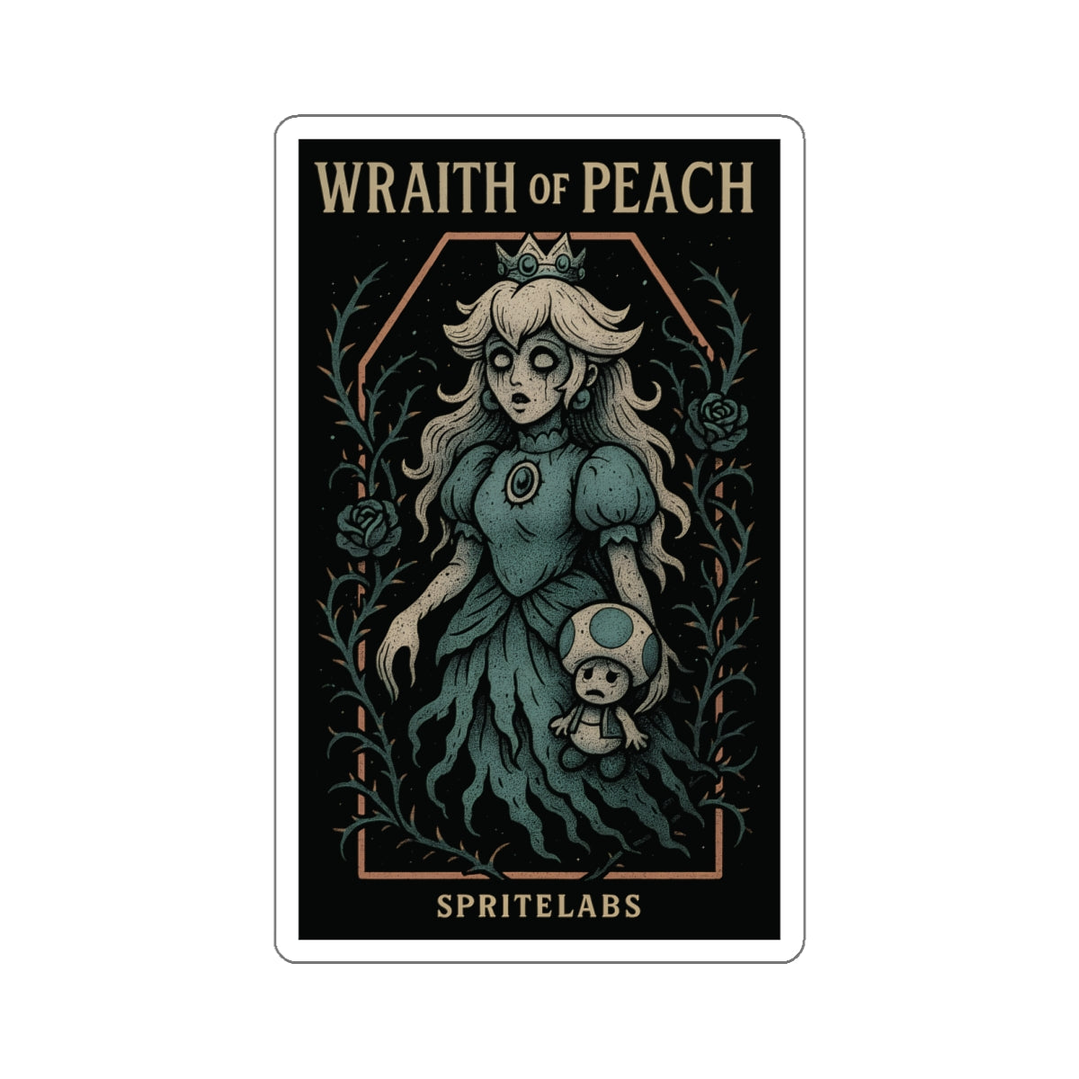 Wraith Of Peach Die-Cut Stickers