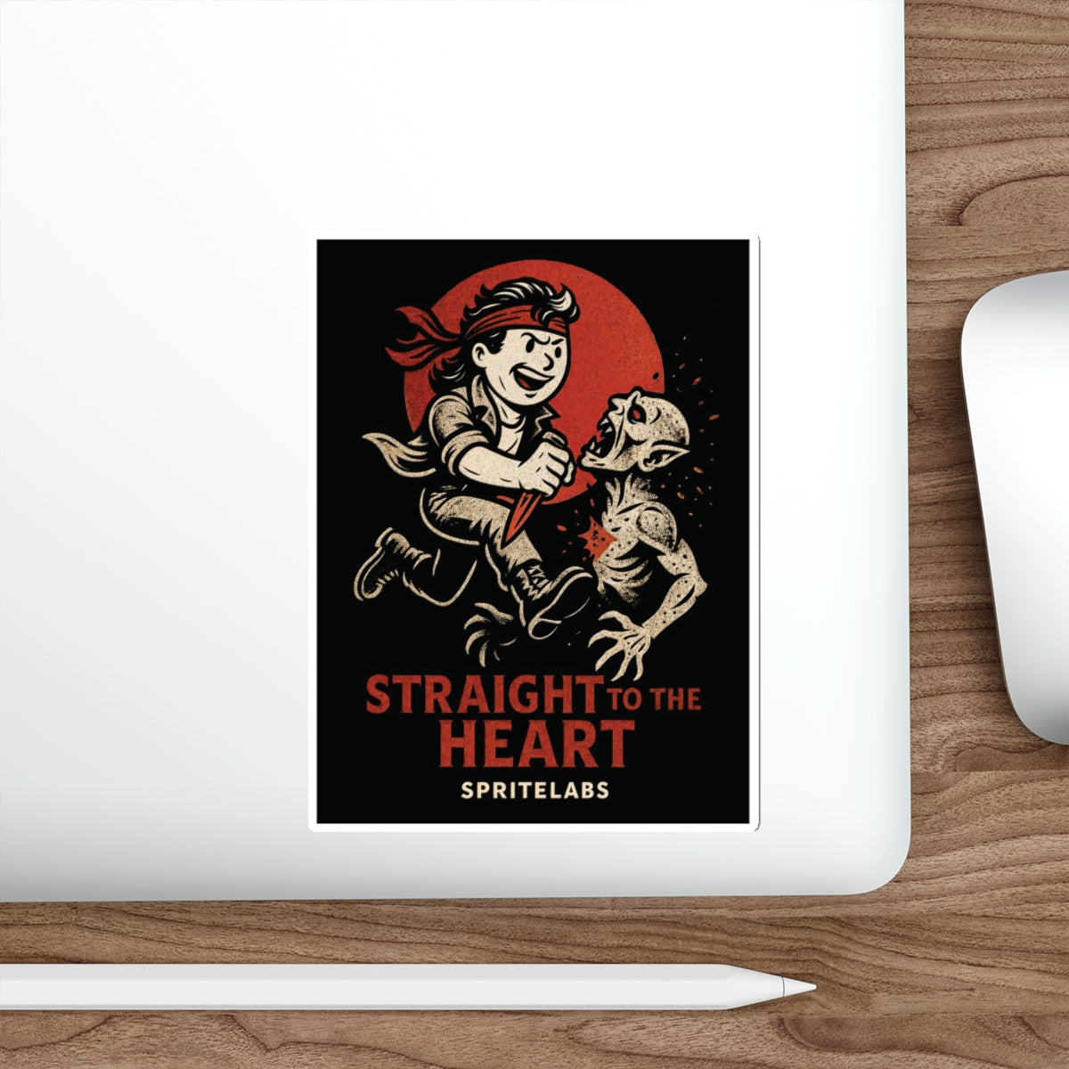 Straight To The Heart Die-Cut Stickers