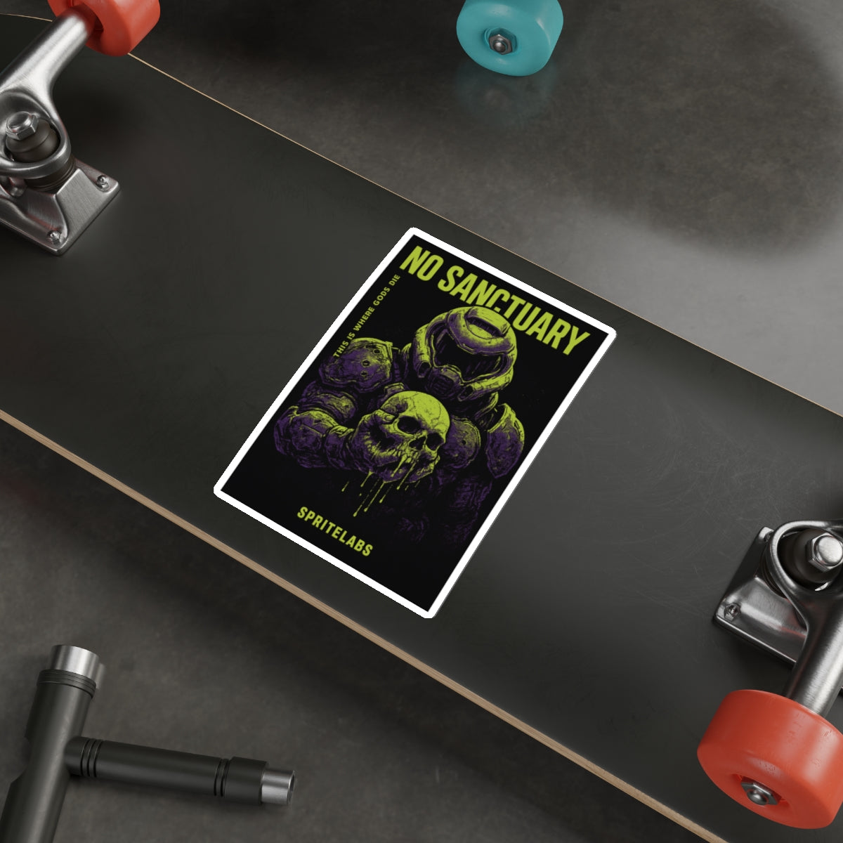 No Sanctuary Die-Cut Stickers