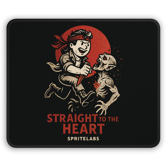 Straight To The Heart Gaming Mouse Pad