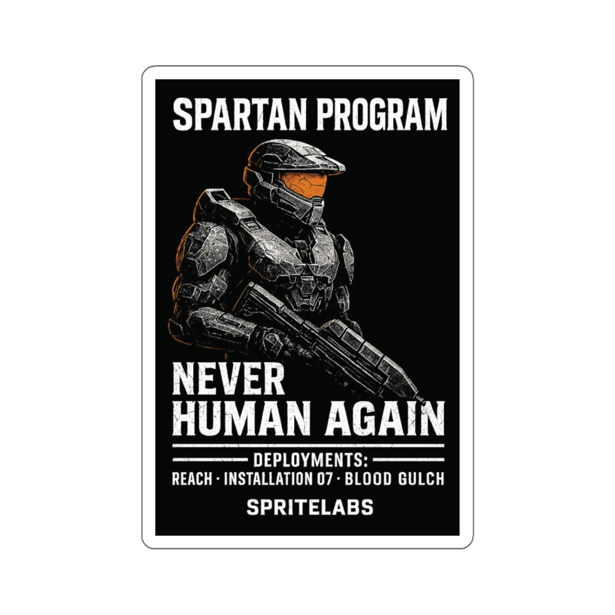 Spartan Program Die-Cut Stickers