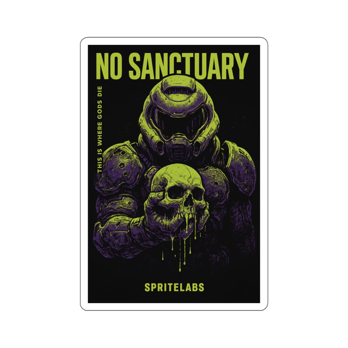 No Sanctuary Die-Cut Stickers