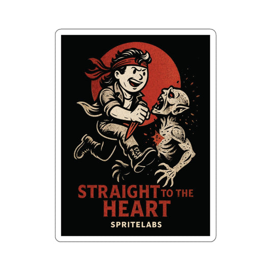 Straight To The Heart Die-Cut Stickers