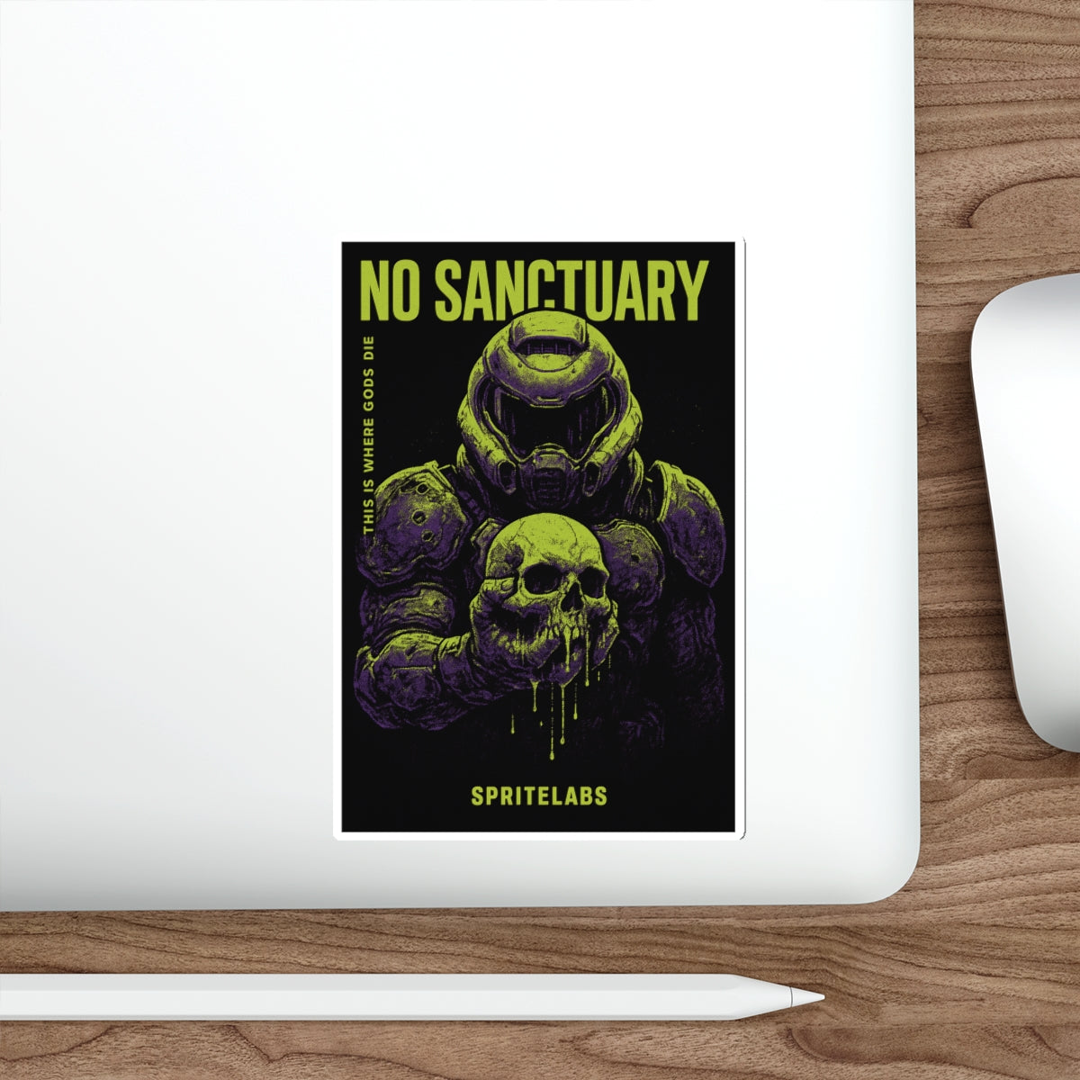 No Sanctuary Die-Cut Stickers