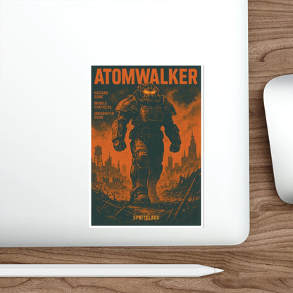 Atom Walker Die-Cut Stickers