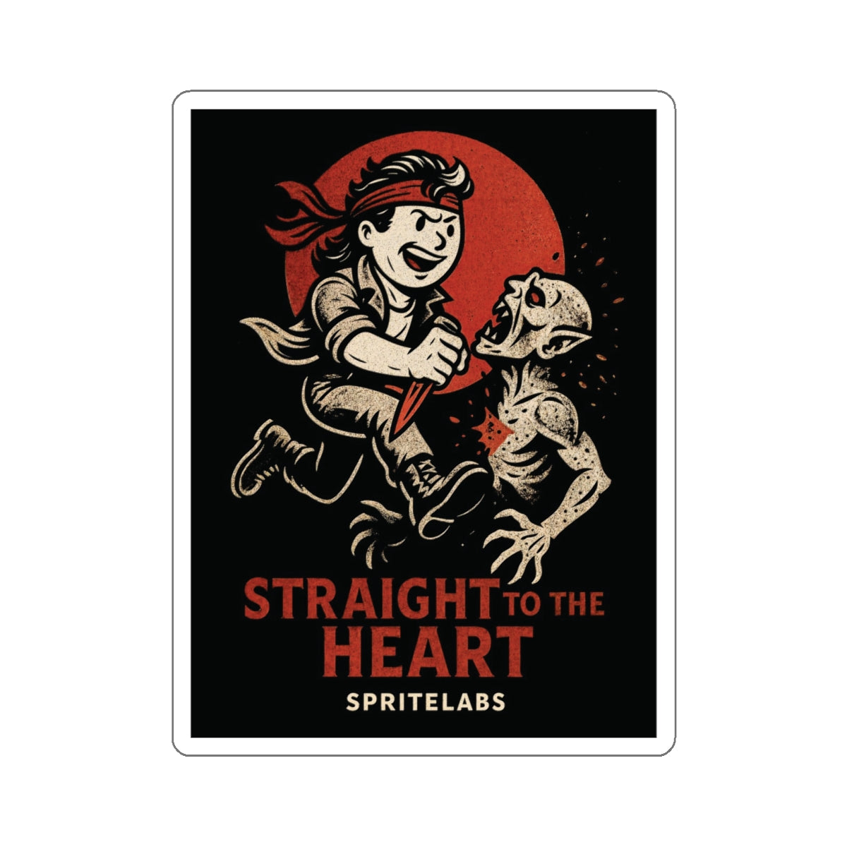 Straight To The Heart Die-Cut Stickers