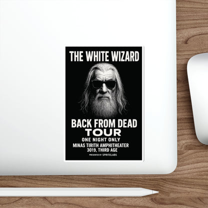 The White Wizard Die-Cut Stickers