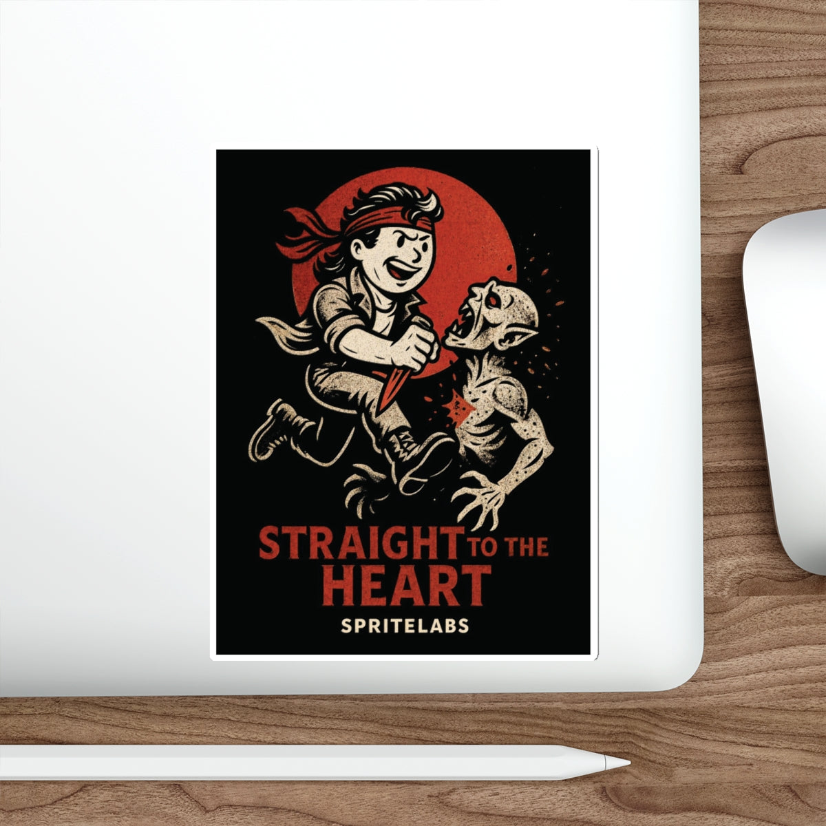 Straight To The Heart Die-Cut Stickers