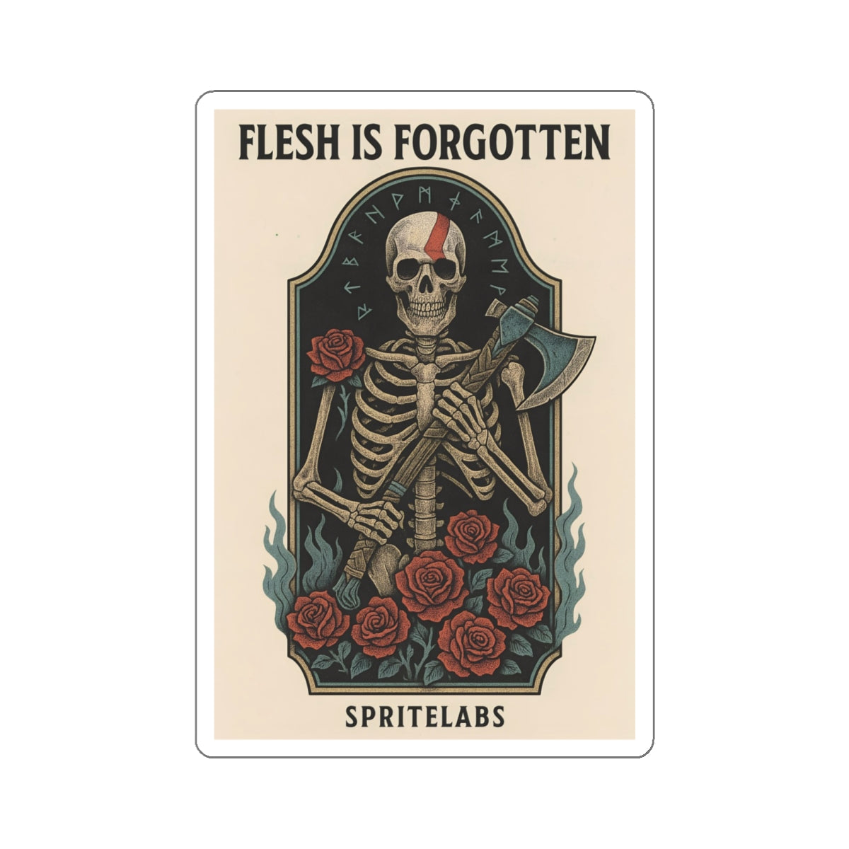 Flesh Is Forgotten Die-Cut Stickers