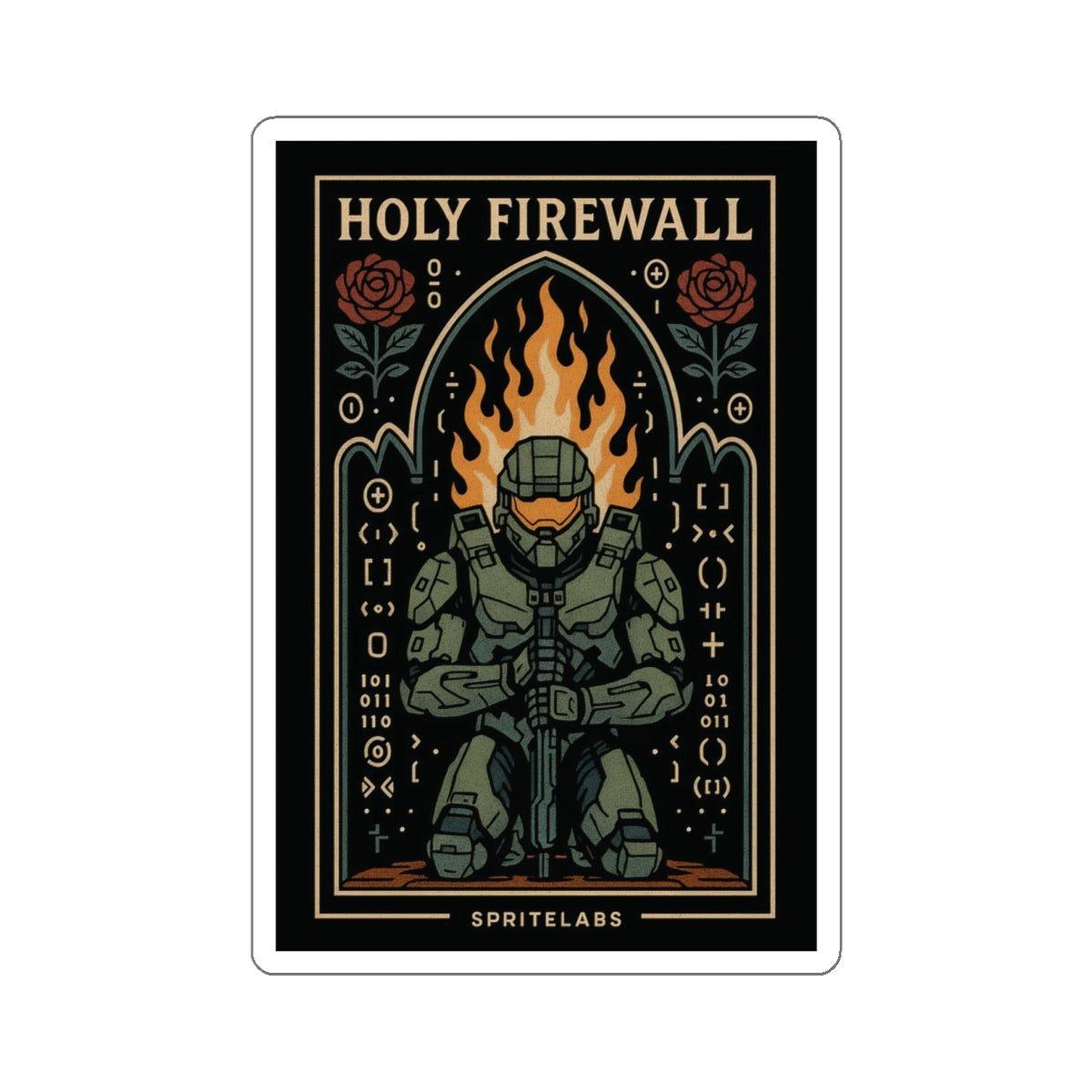 Holy Firewall Die-Cut Stickers