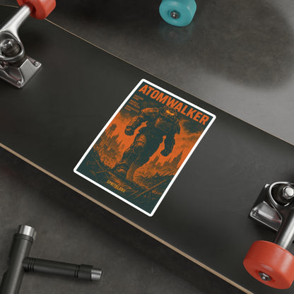 Atom Walker Die-Cut Stickers