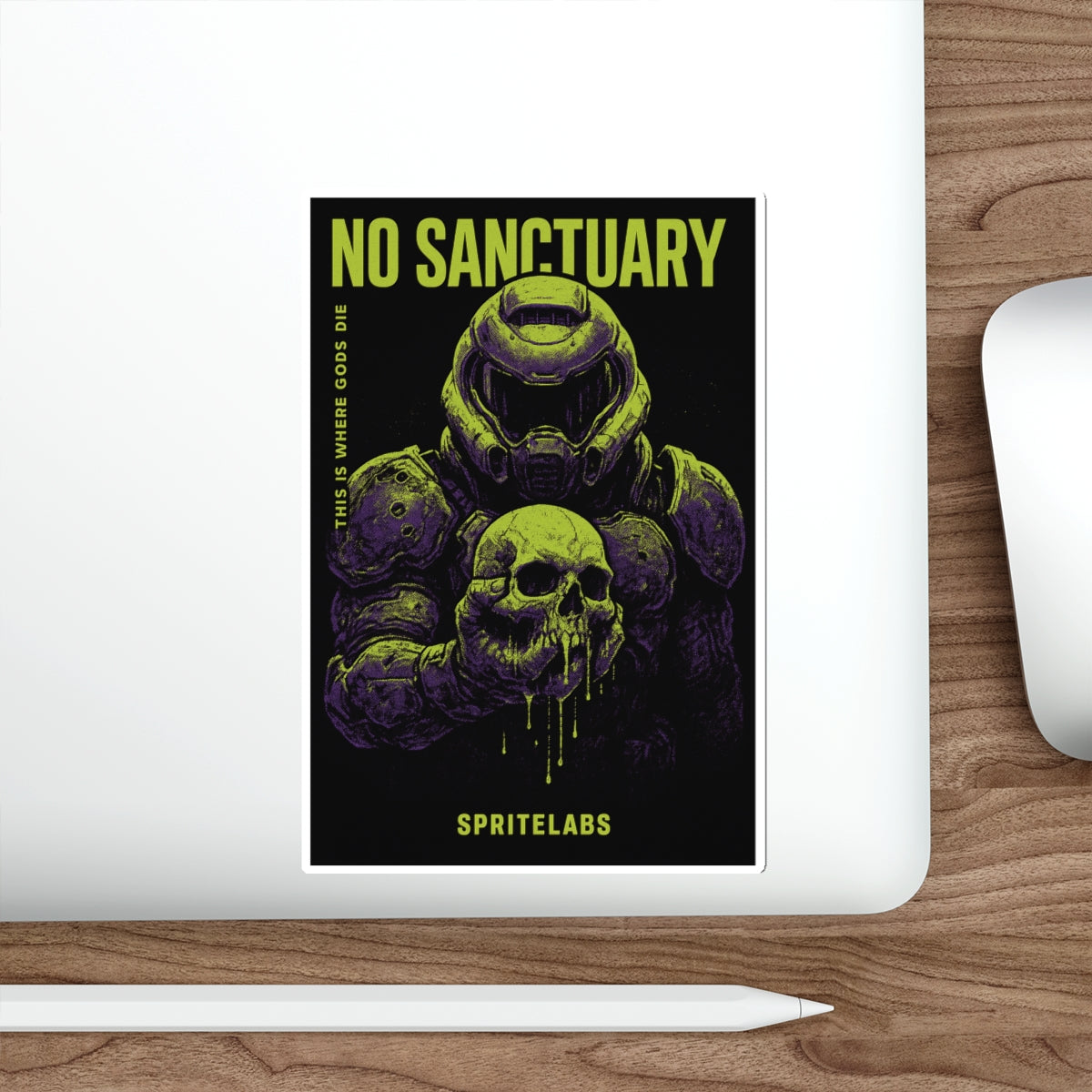 No Sanctuary Die-Cut Stickers