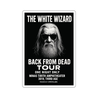 The White Wizard Die-Cut Stickers